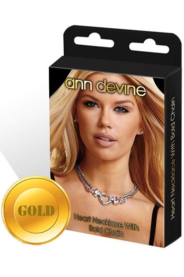 Ann Devine Heart Necklace, золотой Колье с подвеской-сердцем