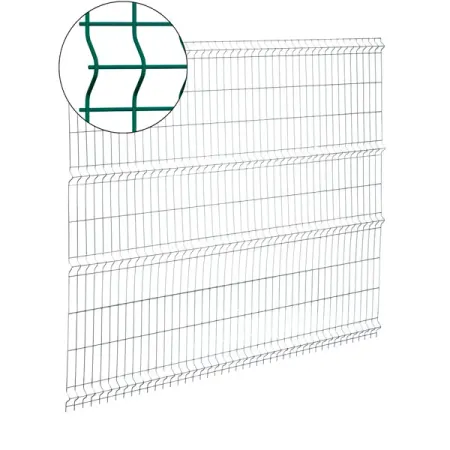 3D панель для забора Grand Line Light h.2.03 x L.2.5 RAL 6005 зелёный