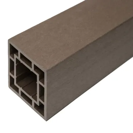 Столбы для лестниц  Лемана ПРО Опорный столб ДПК СМ Decking цвет Мербау 120x120x3000 мм