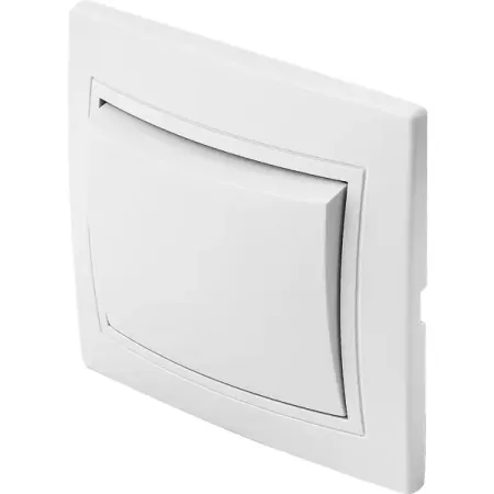 Выключатель встраиваемый Таймыр 1 клавиша, цвет белый