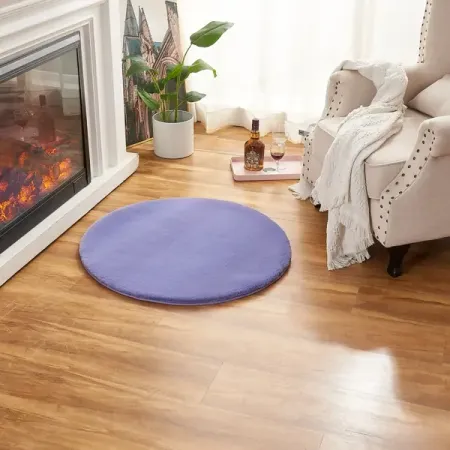 Ковер полиэстер Bingo круглый ø80 см цвет лавандовый