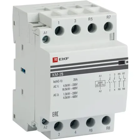 Контактор EKF КМ 2NC 25 А 230-400 В