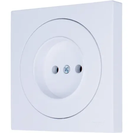Розетка встраиваемая Osen без заземления цвет белый