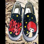 Cartoon Figure Canvas Slip-Ons