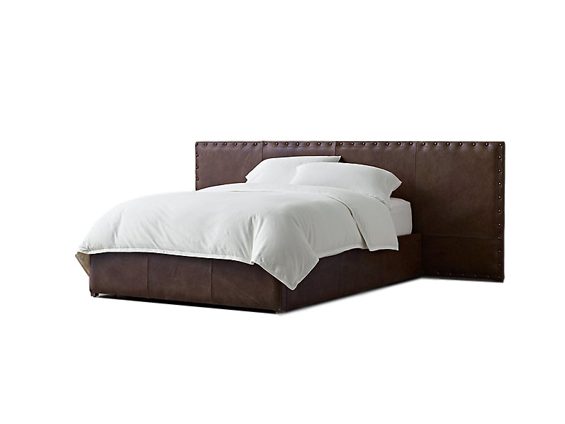 Мягкая кровать falcon pane (myfurnish) коричневый 215x100x215 см.