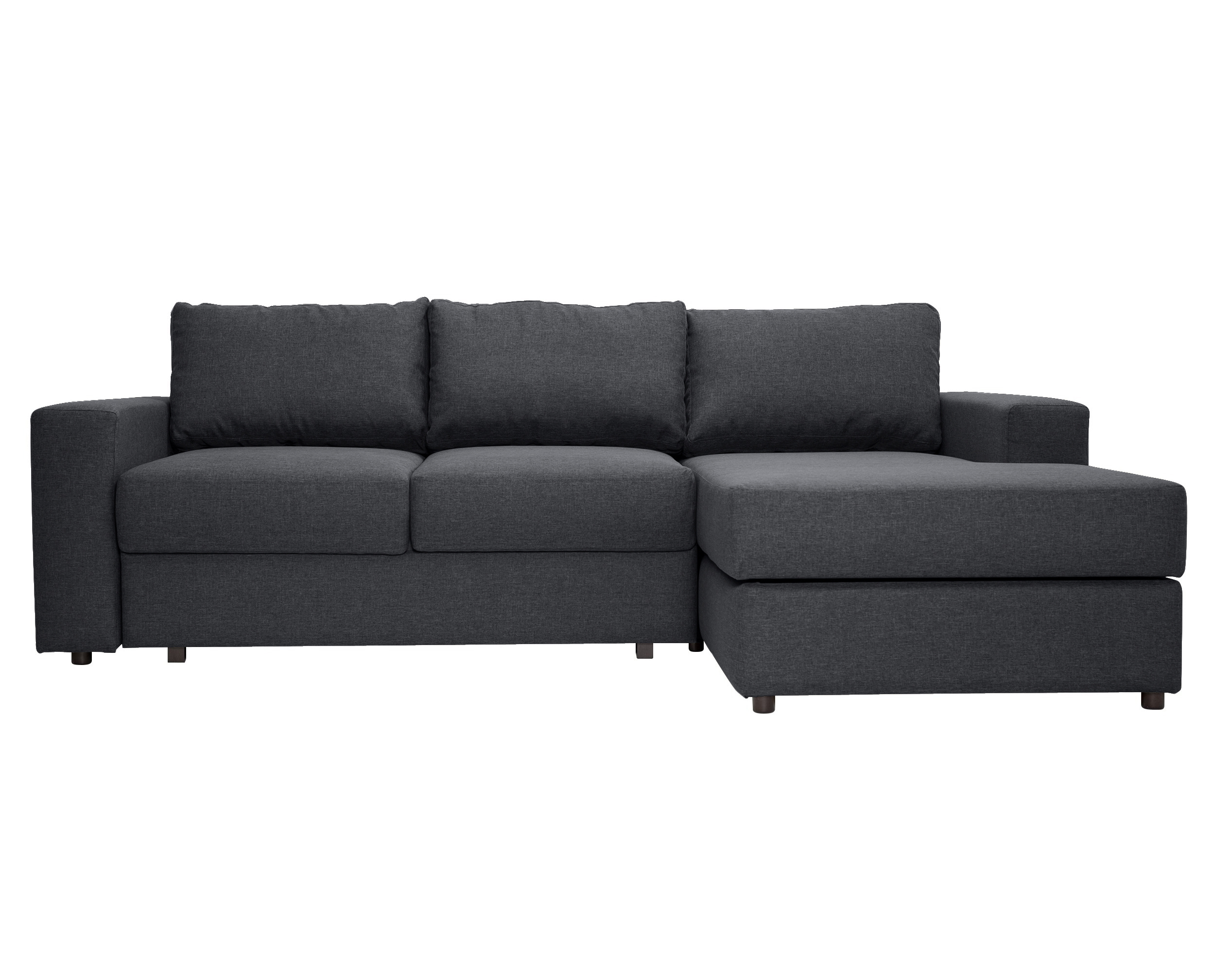 Угловой раскладной диван luma dark (myfurnish) серый 250x79x158 см.