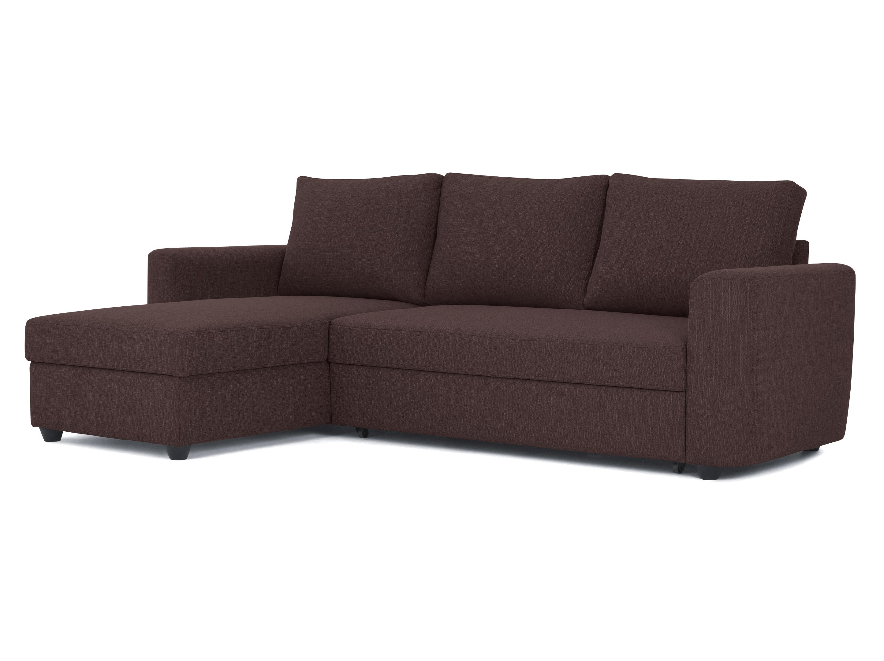  Угловой диван-кровать marble (myfurnish) коричневый 243x83x152 см.