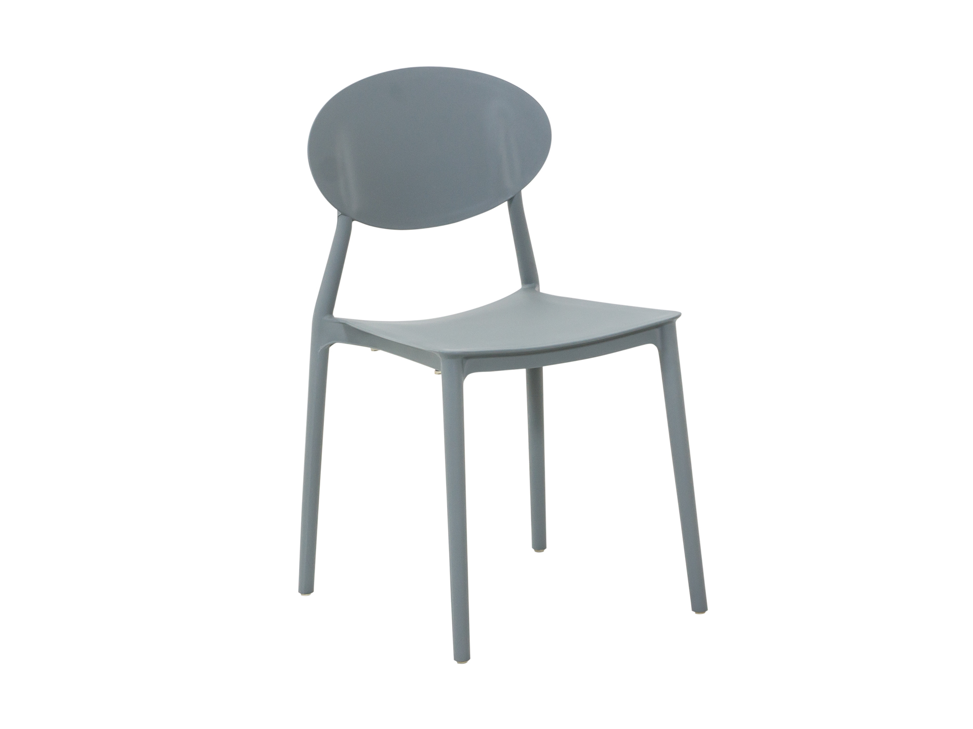 Обеденные стулья Стул пластиковый toby (ogogo) серый 47x82x42 см.