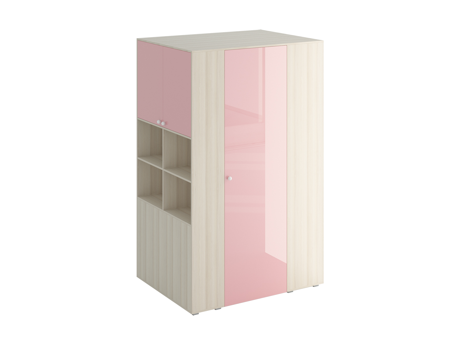  Шкаф-гардероб play (ogogo) розовый 140x224x102 см.