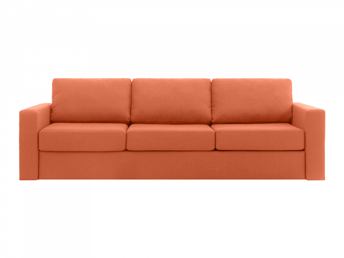 Прямые раскладные диваны Диван peterhof (ogogo) оранжевый 271x88x96 см.