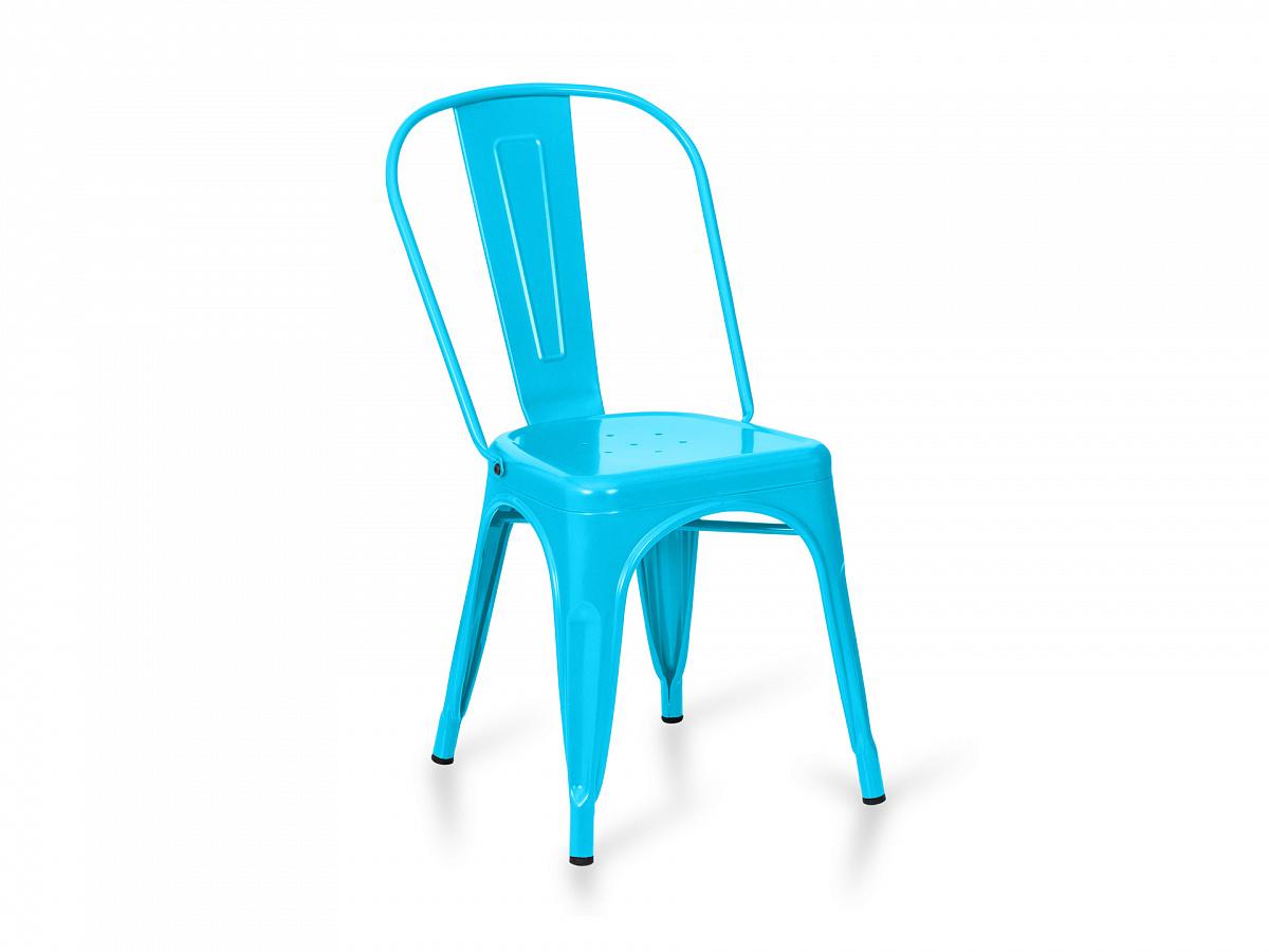 Обеденные стулья Стул tolix (ogogo) голубой 35x83x35 см.