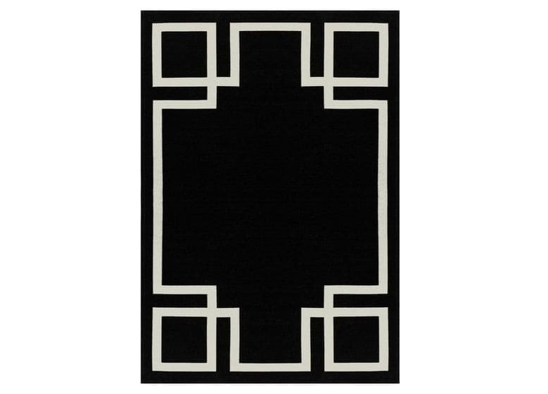 Ковер hampton black (carpet decor) черный 160x230 см.