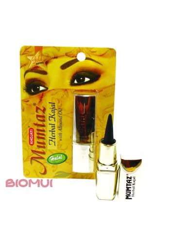 Сурьма для глаз  BioMui Натуральный питательный каджал для глаз «Khojati Gold Series» (черный)