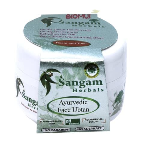  Растительная убтановая смесь-скраб для лица Sangam Herbals