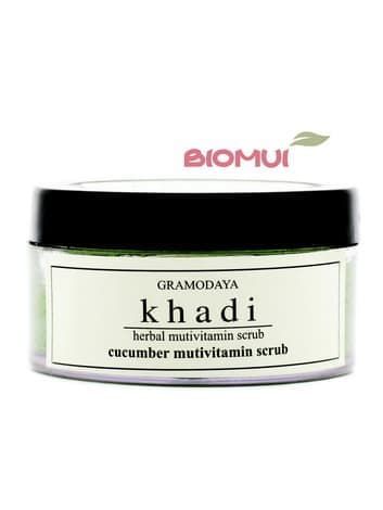   BioMui Увлажняющий мультивитаминный гель-скраб для лица с огурцом Khadi