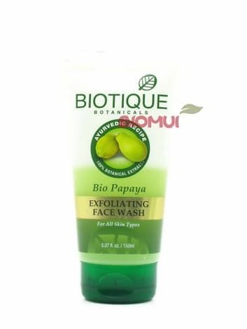 Очищающее средство Натуральный мыльный гель-скраб с папайей Biotique