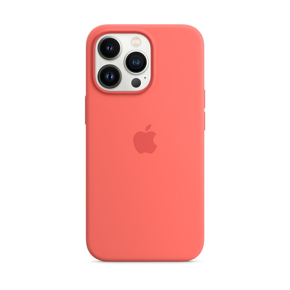 Чехол-накладка Apple MagSafe для iPhone 13 Pro, силикон, розовый помело