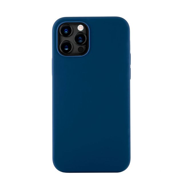 Чехол-накладка uBear Mag Safe для iPhone 12 Pro Max, силикон, синий