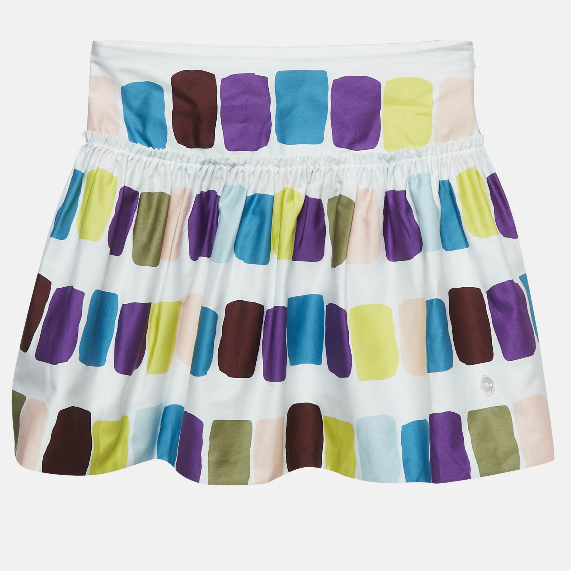 Christian Dior Kids Multicolor Printed Cotton Skirt 10 Yrs