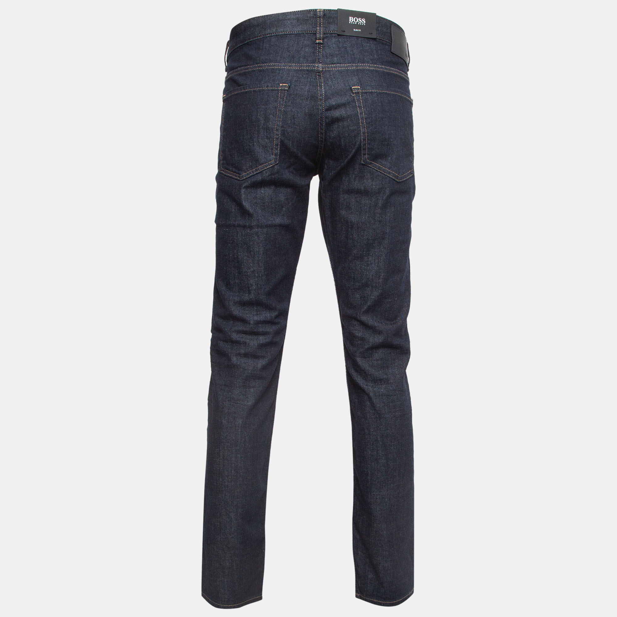 Pants Boss By Hugo Boss Blue Stretch Denim Slim Fit Jeans XXL Waist 38''
