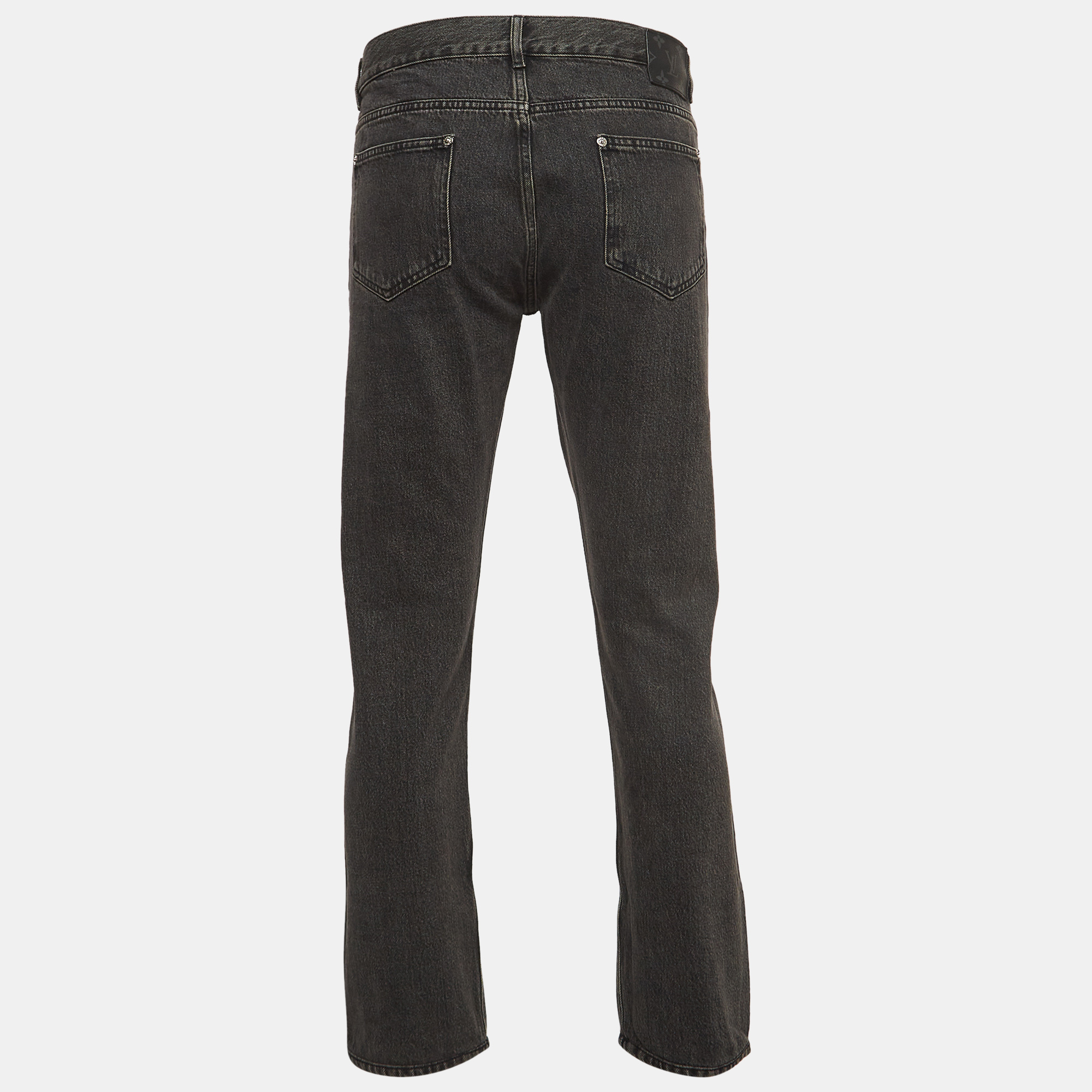 Pants  The Luxury Closet Louis Vuitton Grey Denim Slim Fit Jeans XXL Waist 38''