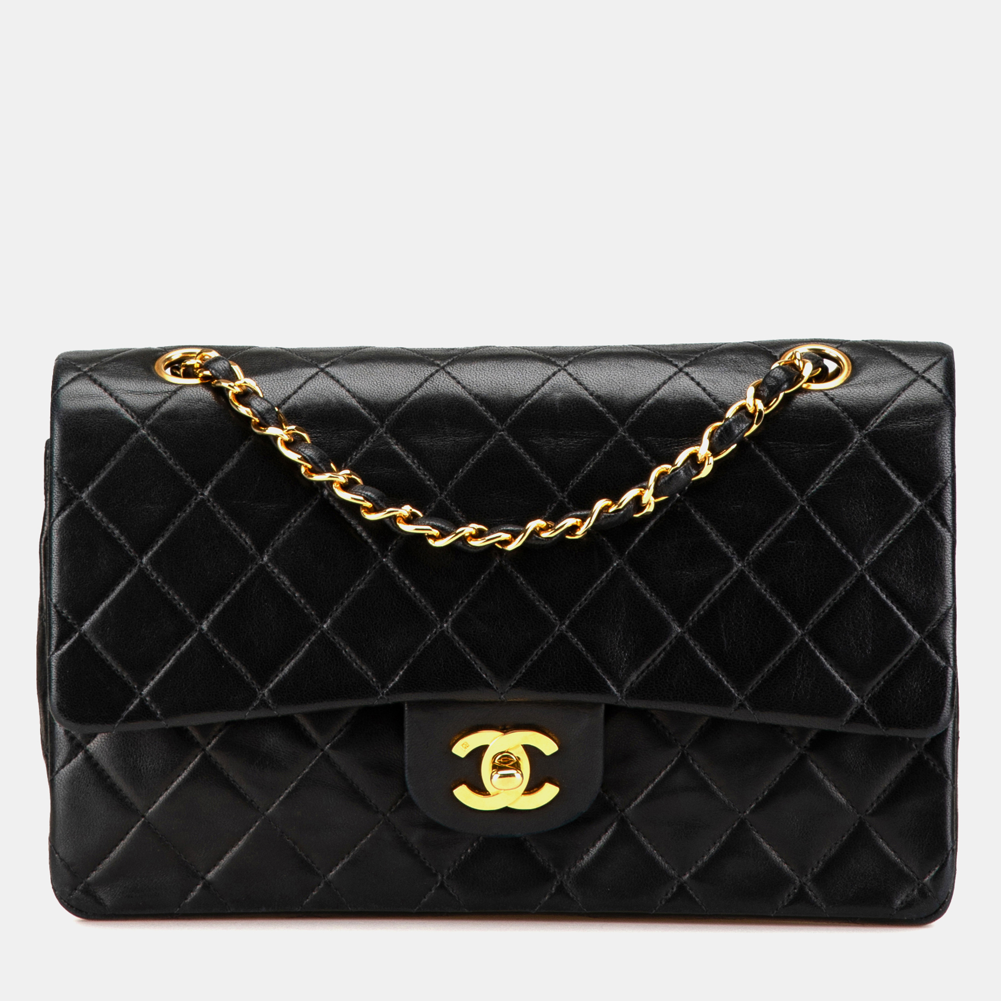 Chanel Black Medium Classic Lambskin Double Flap