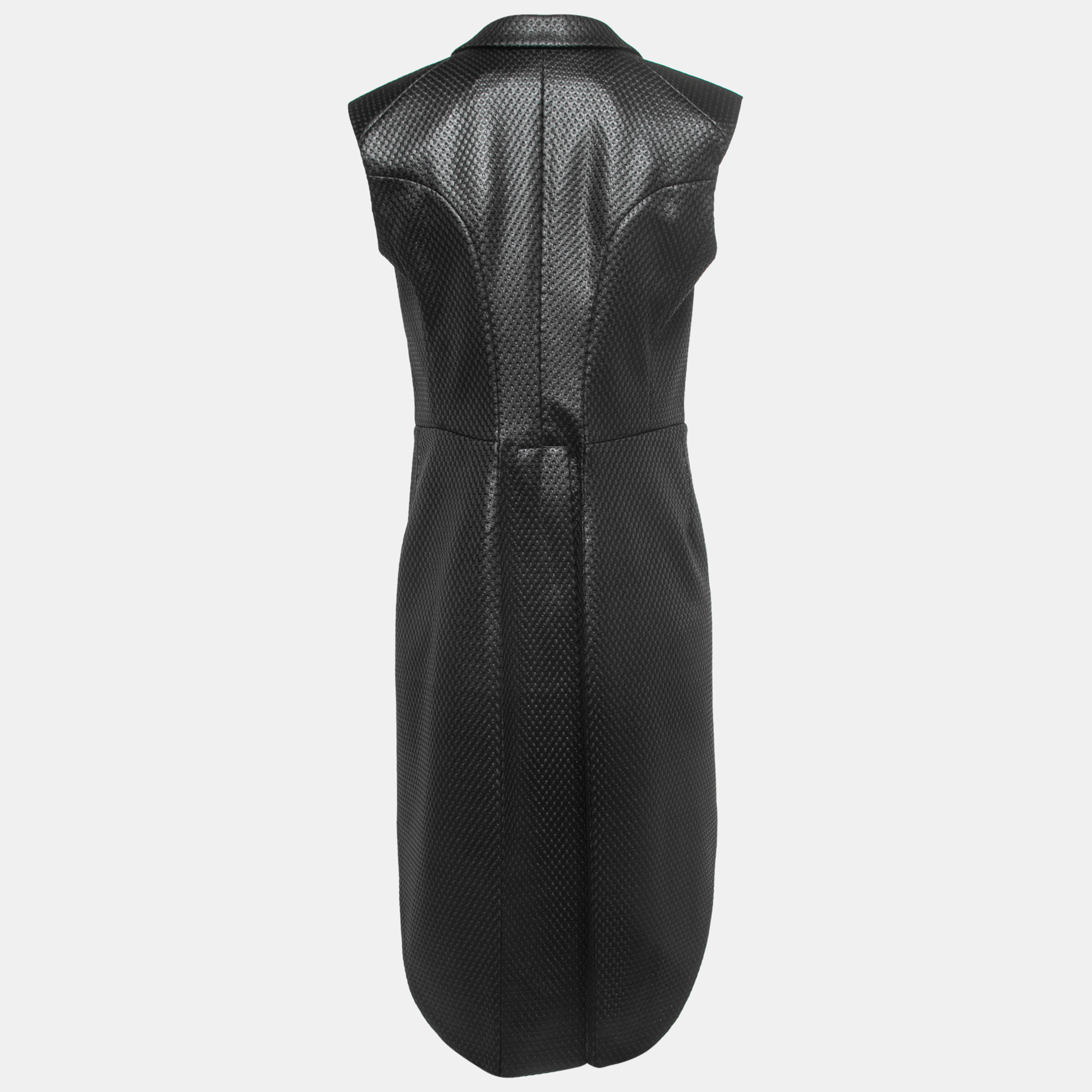 Coats & Jackets  The Luxury Closet COMME des GARÇONS Black Textured Jacquard Long Tail Vest M