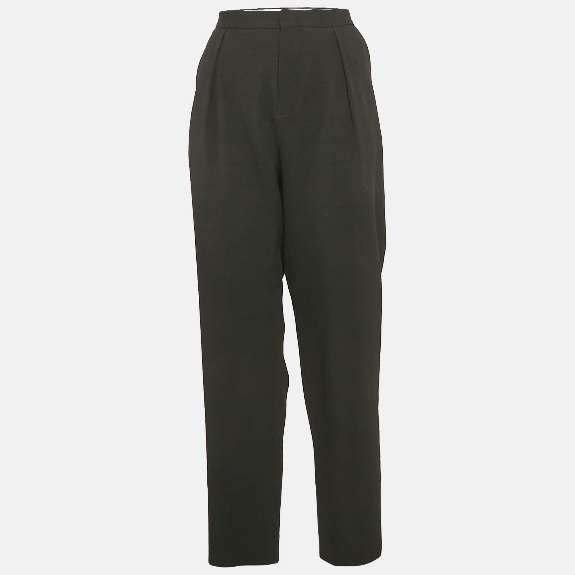 See by Chloe Black Crepe Trousers L