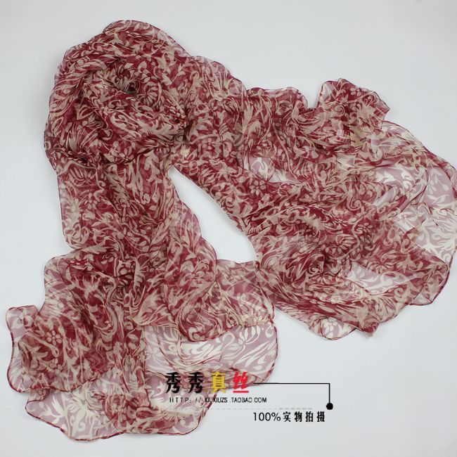 Шарфы , Шелковые платки , Палантины шарф   100% E01