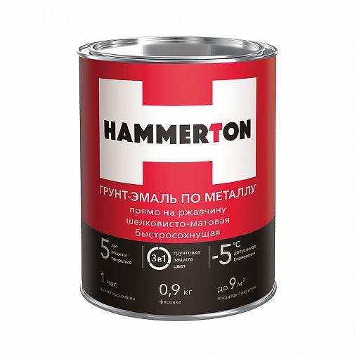 HAMMERTON грунт-эмаль по ржавчине 3 В 1 синяя 0,9 кг 14 205556