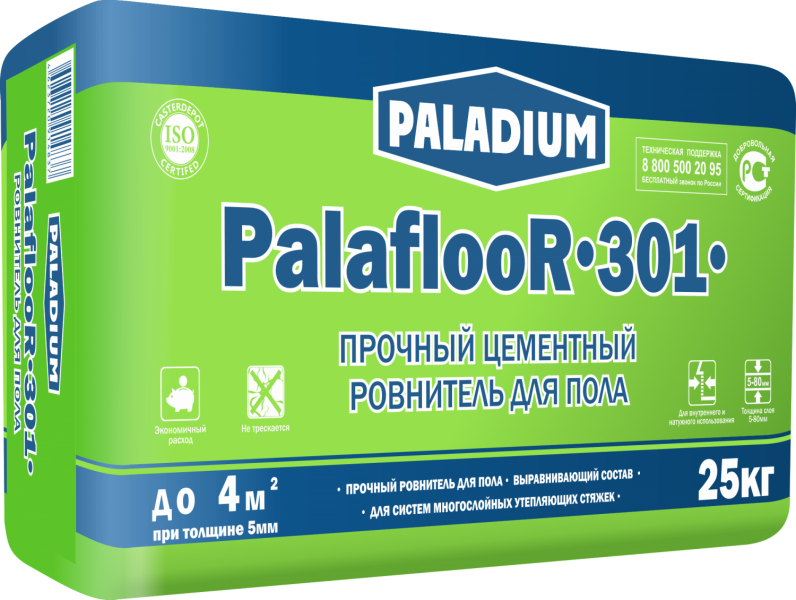 Ровнители для пола  ГдеМатериал Paladium Palafloor-301 25 кг, ровнитель для пола