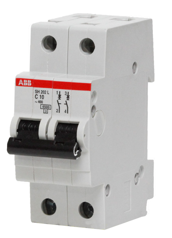 2P ABB SH202L, 32А, C, Выключатель автоматический