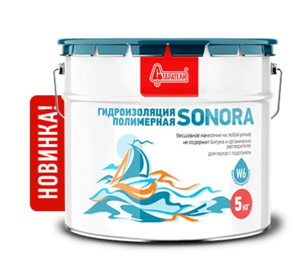 Обмазочная гидроизоляция Гидроизоляция полимерная Старатели Sonora 5 кг