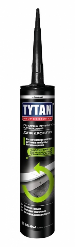 Каучуковые герметики  ГдеМатериал Tytan Кровельный, 310 мл, Герметик каучуковый коричневый