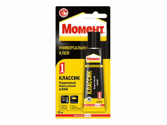 Универсальные клеи  ГдеМатериал Момент 1 Классик, 30 мл, Бытовой клей