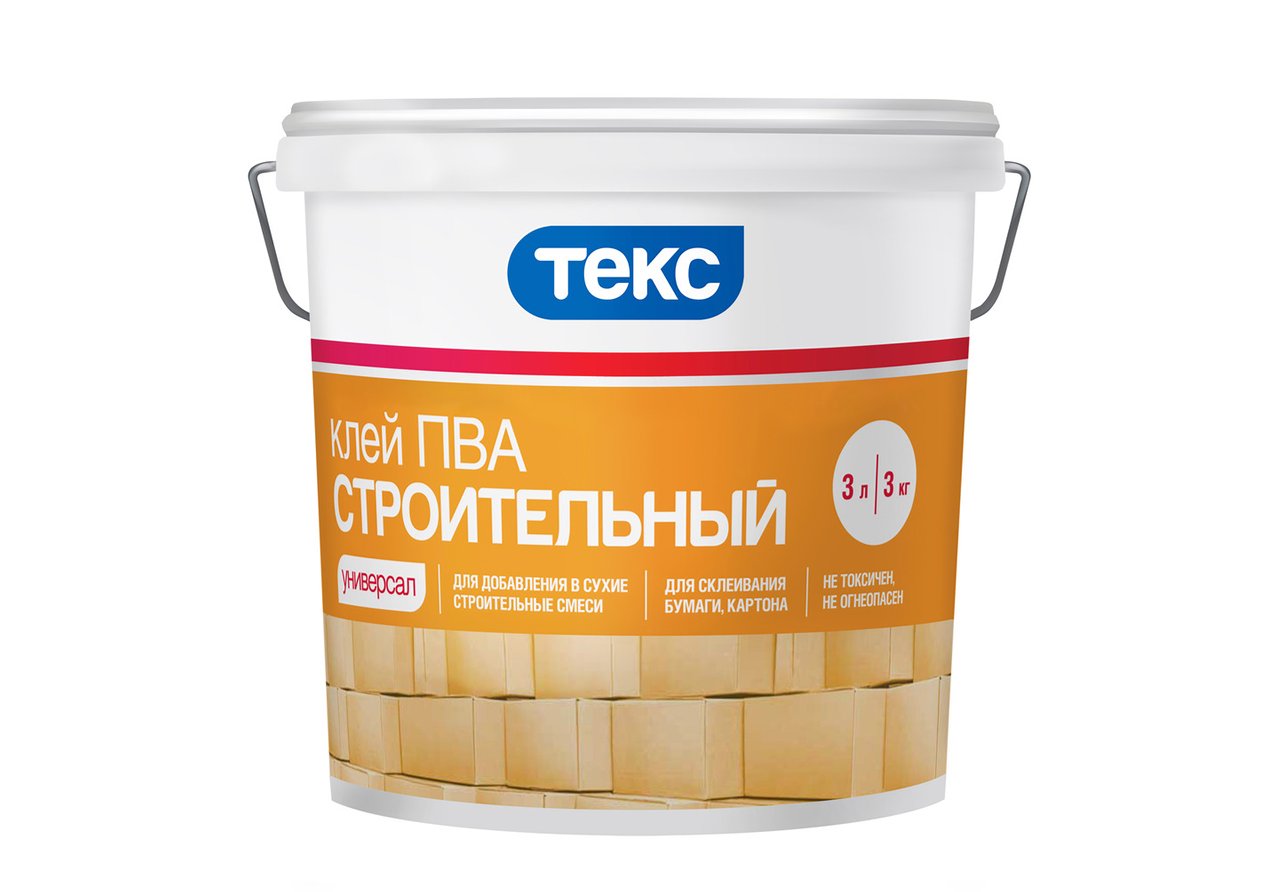  Текс Строительный Универсал, 3 кг, Клей ПВА