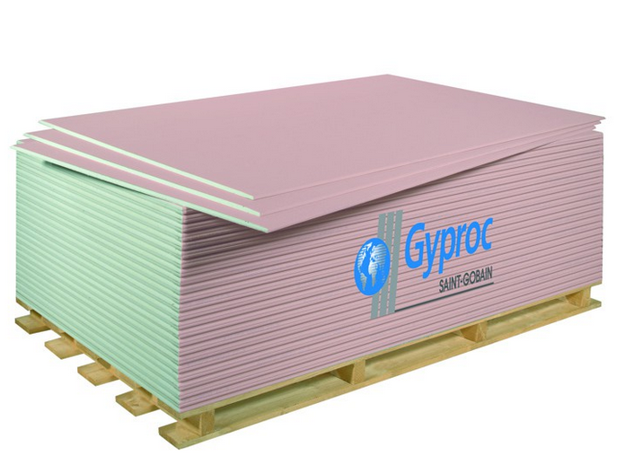 Гипсокартонные листы (ГКЛ) Гипсокартон огнестойкий ГКЛО Gyproc 3000х1200х12.5 мм