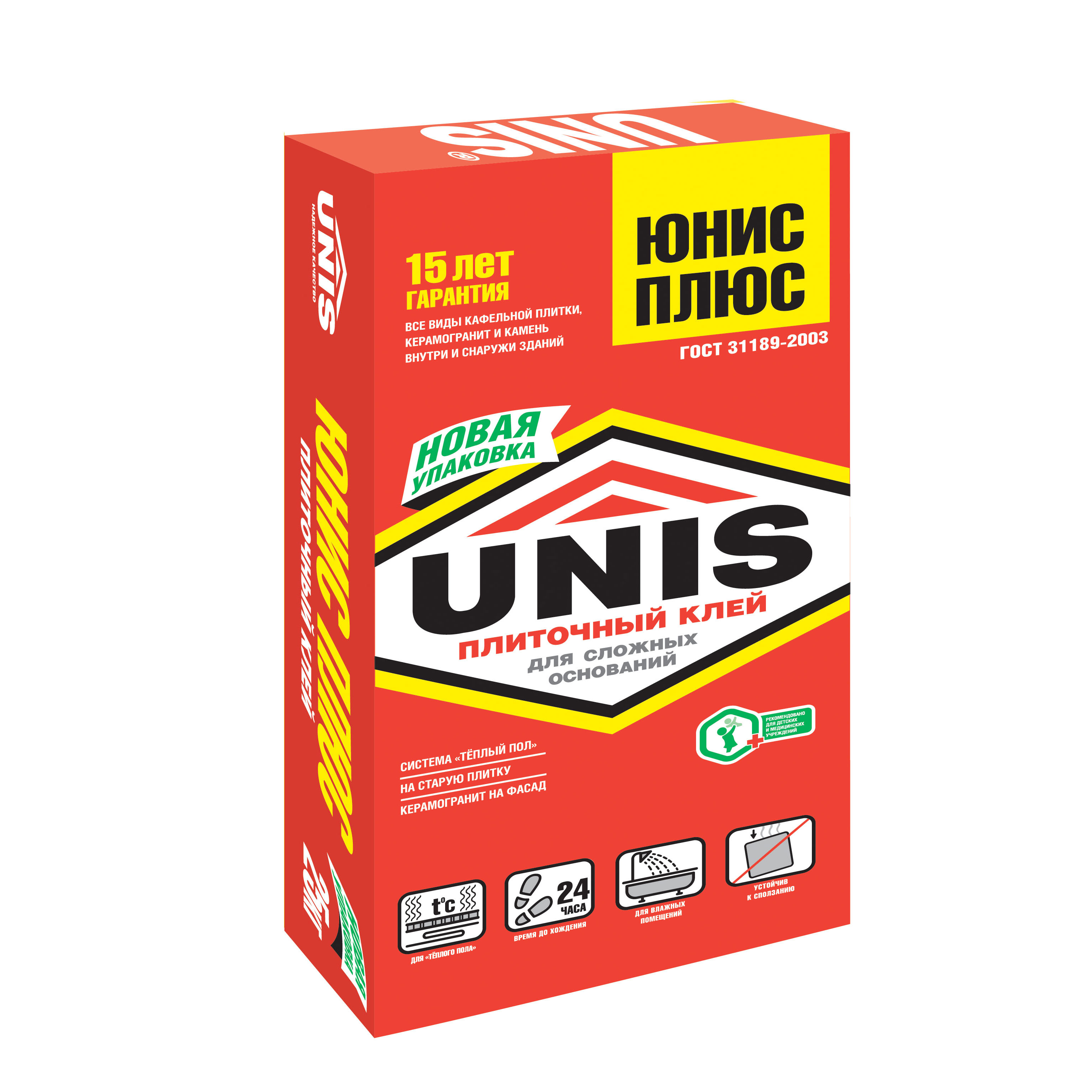  Unis Плюс, 5 кг, Клей для плитки