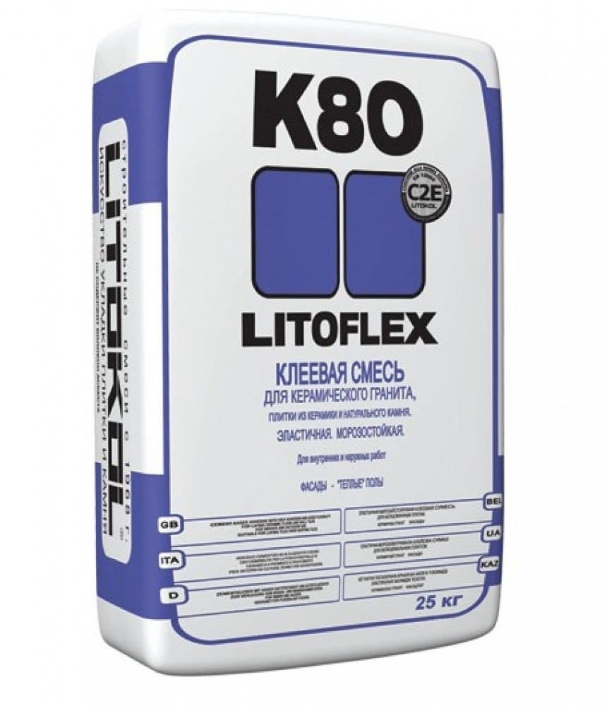 Litokol Litoflex K80, 25 кг, Клей для плитки