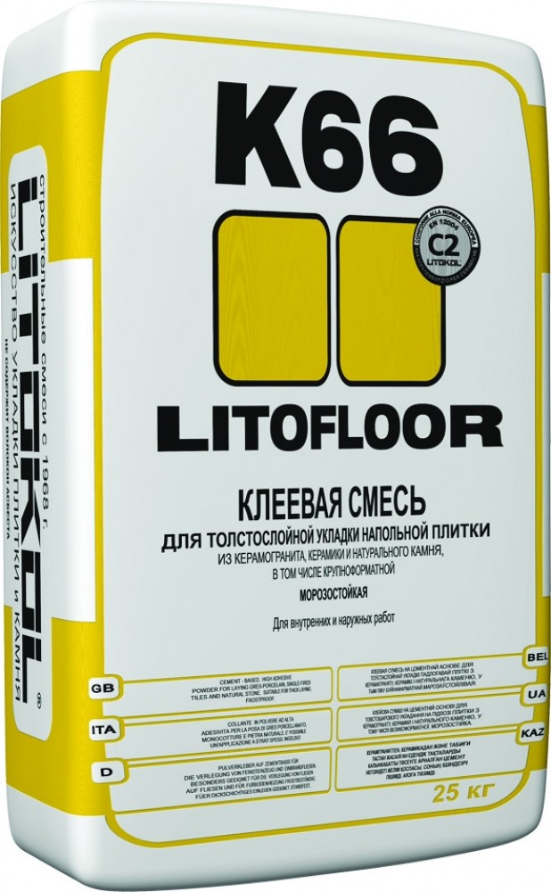   ГдеМатериал Litokol Litofloor K66, 25 кг, Клей для плитки