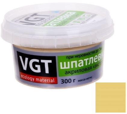 VGT Экстра сосна, 0,3 кг, Шпатлевка акриловая по дереву