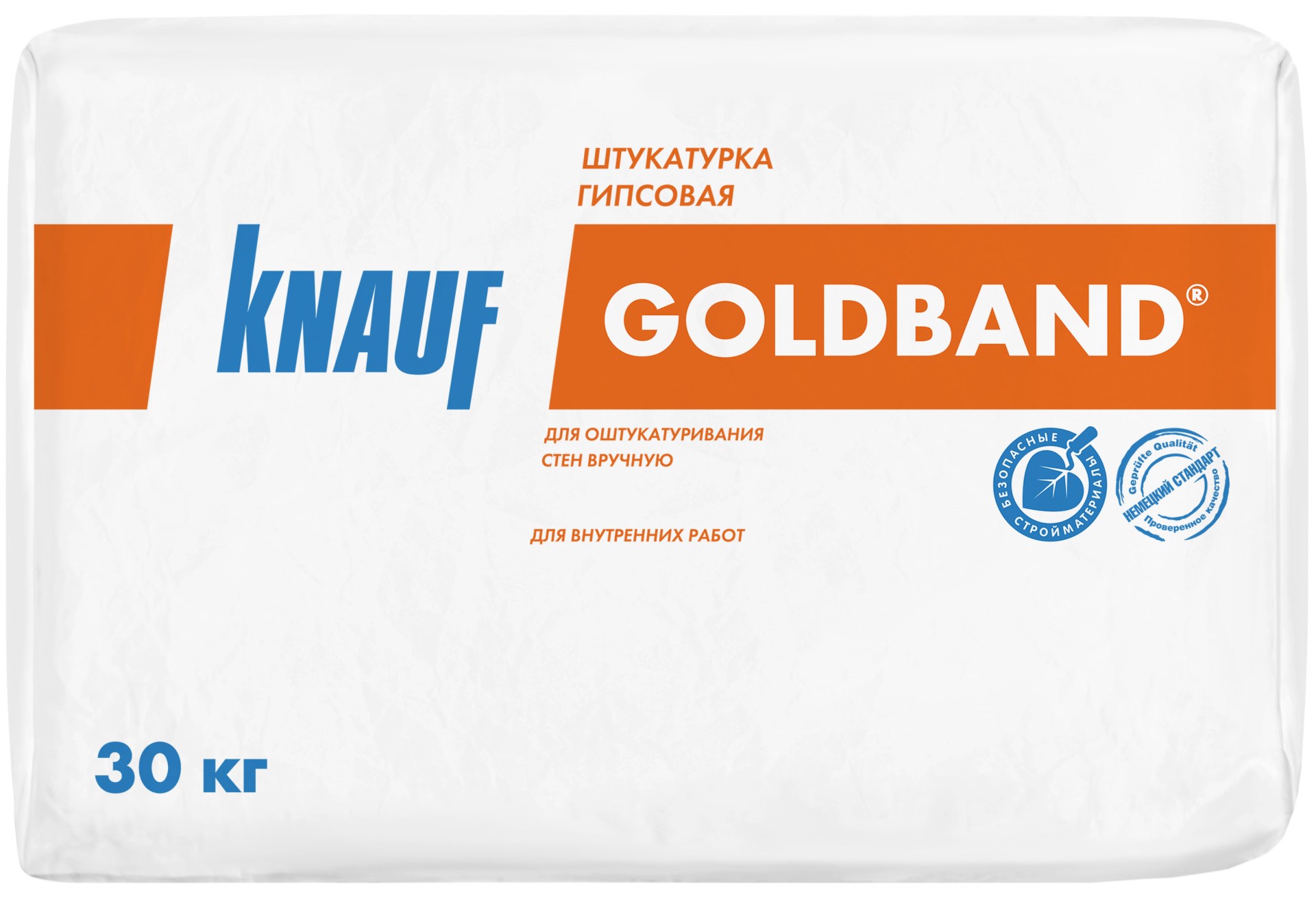 Сухие штукатурки Knauf Гольдбанд, 30 кг, Штукатурка гипсовая
