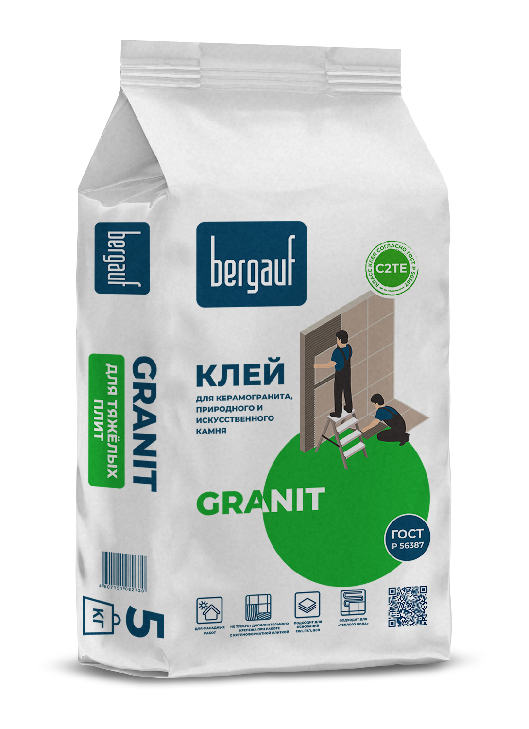 Bergauf Granit, 25 кг, Клей для плитки