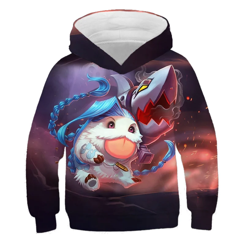 Fashion cartoon hero 3D-printed Hoodies For Kids Sweatshirts New Fall Style Casual Jumpers Kids Love Hoodies 