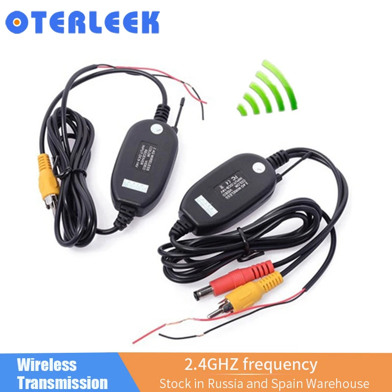 Easy Installation Car Rear View Camera Wireless Wiring Kit 2.4GHz DC 12V Vehicle Cameras Wireless Transmitter/Receiver