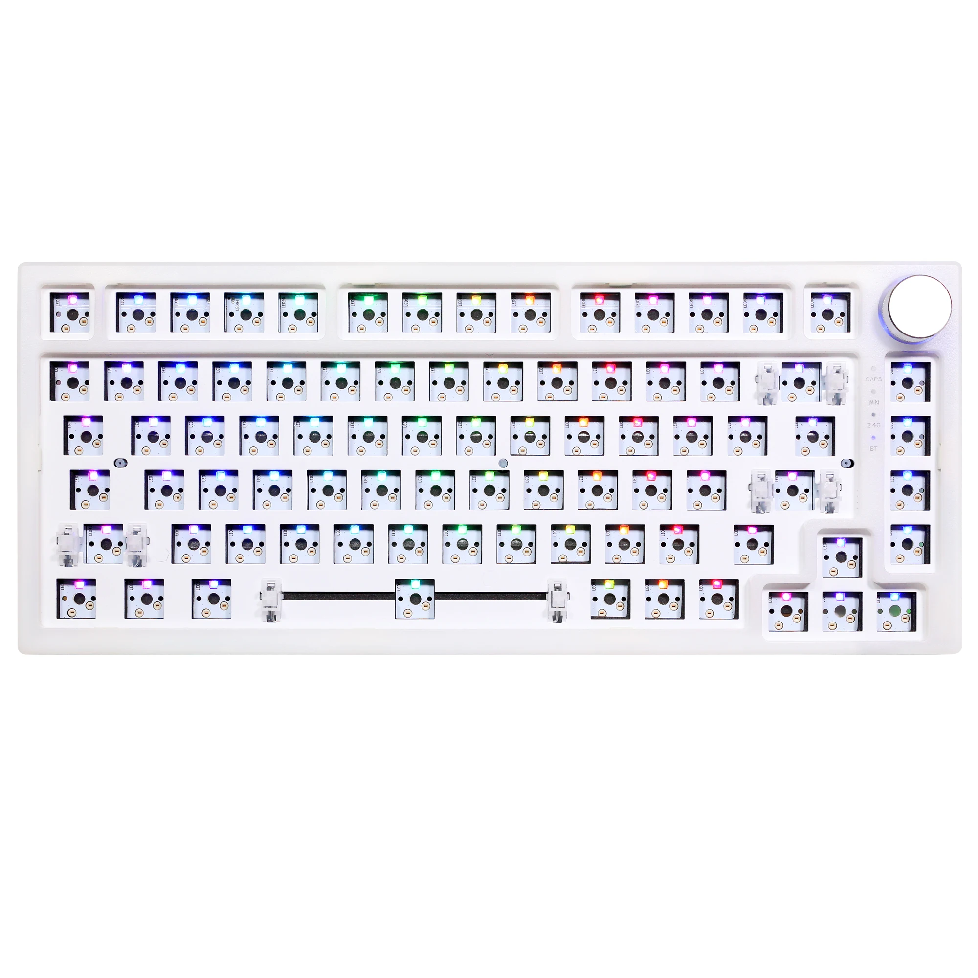 NEW NEW Feker IK75 V3 3 Mode Wireless 75% Gasket Mechanical Keyboard kit hot swappable switch lighting effects RGB led type c