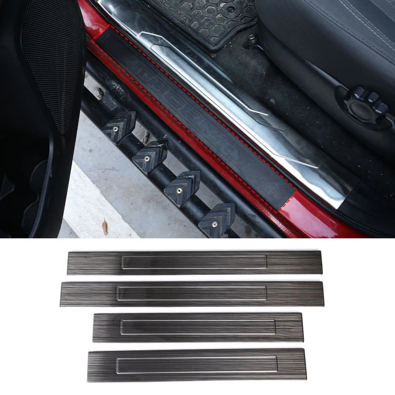 Interior Accessories  AliExpress For Toyota Tacoma 2016-2022 Stainless Steel Car Door Sill Protector Plate Cover Trim Stickers Car Modification Accessories