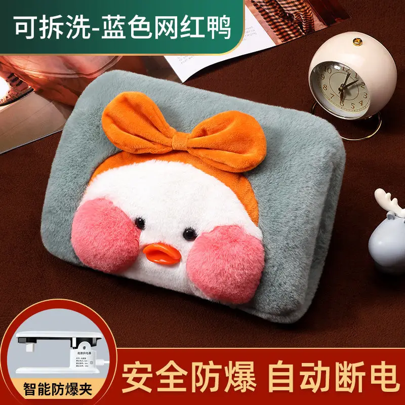 Electric hot water bottle recharged