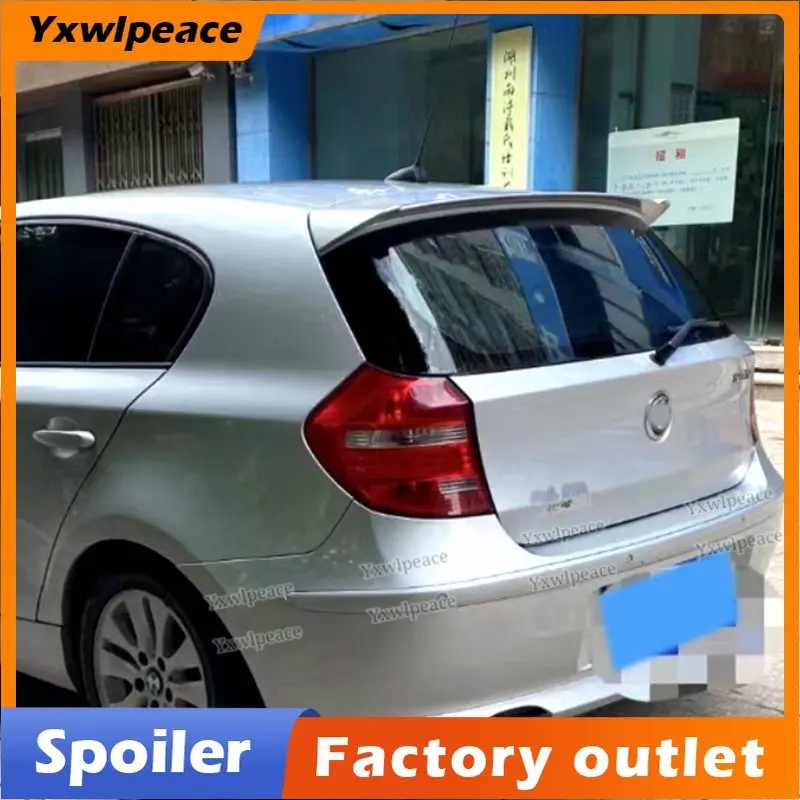 For BMW 1 Series E87 Hatchback Spoiler 2004-2011 ABS Material Unpainted Color Luggage Wing Rear Roof Spoiler Car Styling