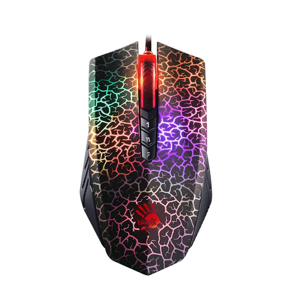 2022 NEW NEW NEW USB Optical Gaming Mouse for Bloody A70 A90 4000DPI Colorful Glare Wired Gaming Mice Professional Gamer Mouce